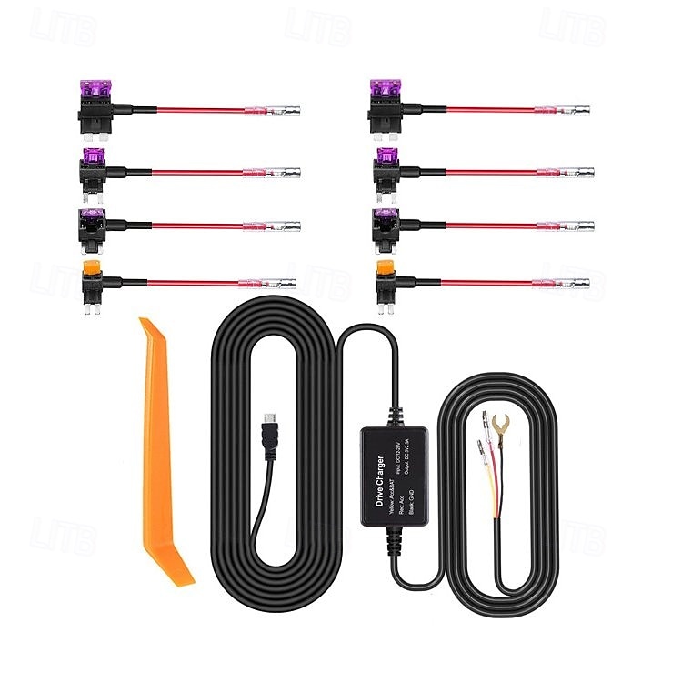 Dash Cam Hardwire Kit Safe Metal Mini USB Hard Wire Kit Wide Compatibility Scratch Resistant for Navigator 2025 - $28.99 –P7