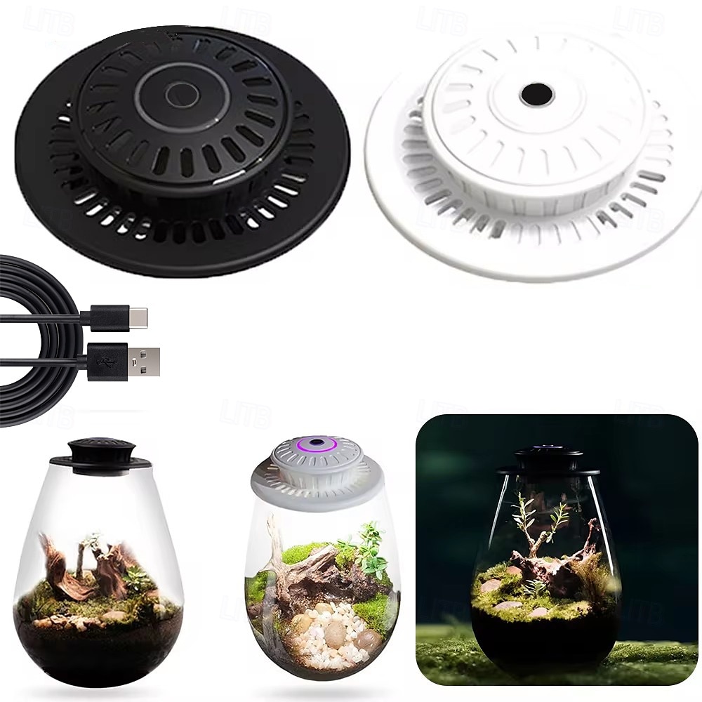 ufo מיקרו נוף מילוי אור led צמח אור אזוב אקולוגי אור צמח led גידול אור עץ החיים יצירתי אור usb ספק כוח 1 pc 2025 - $40.99 –P1