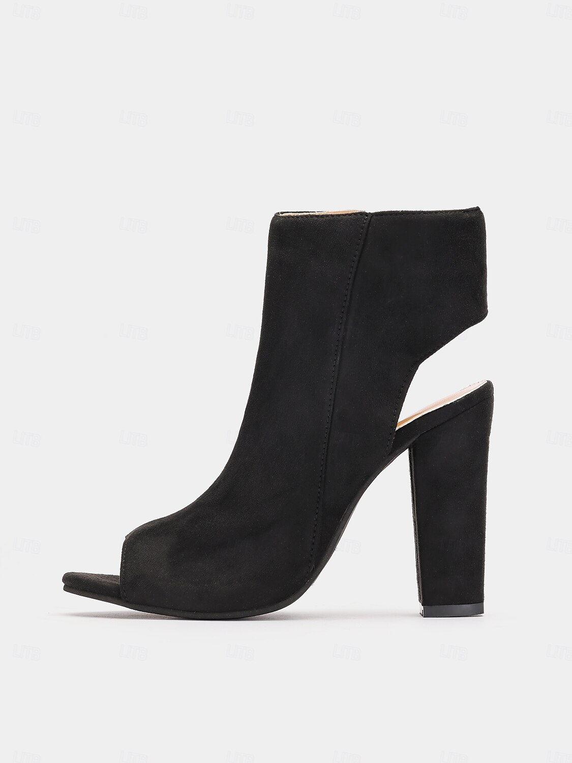 Dámské Boty Denní Kotníkové boty Booties Blokovat patu Palec do špičky Módní Semiš Zip Černá 2025 - $34.99 –P4