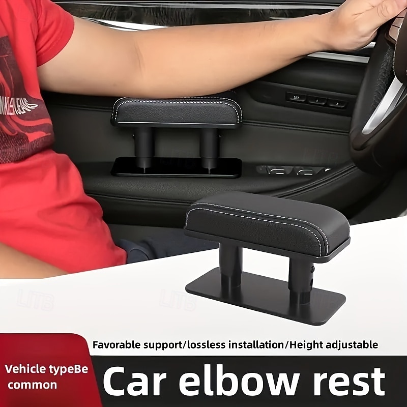 Door PU Leather Armrest Elbow Adjustable Booster Pad Car Interior Accessories 2025 - $17.99 –P1