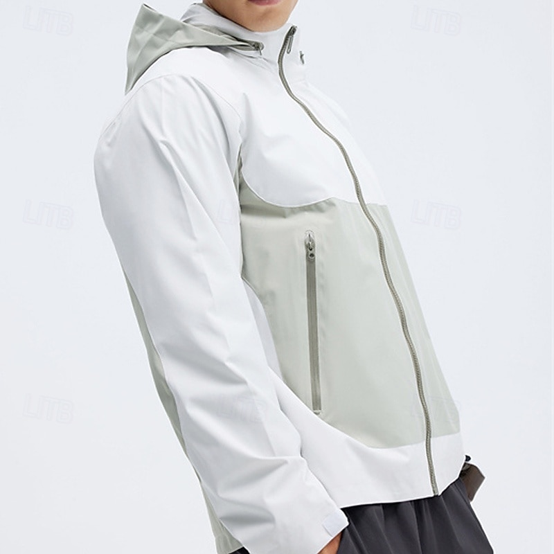 Homens Jaqueta Softshell Jaqueta de Trilha Ao ar livre Bloco de cor Prova-de-Água A Prova de Vento Respirável Jaqueta leve Jaqueta corta-vento Viajar Preto Branco Azul Laranja Verde de 2025 por $44.79 –P3