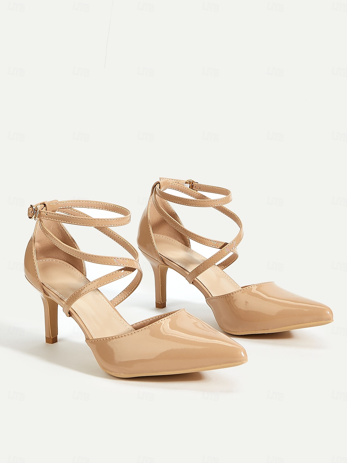 Naisten Korkokengät Päivittäin Satiinikukilla Stilettikorko Terävä kärkinen Muoti PU Loaferit Manteli Purppura 2025 - $46.99 –P3