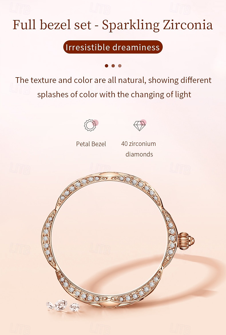 OLEVS 5610 Mother's Day Gift for Women's Watches Elegant Fashion Rhinestone Bezel Ceramic Strap Wristwatch Waterproof Luminous Automatic Watch 2026 - $62.99 –P10