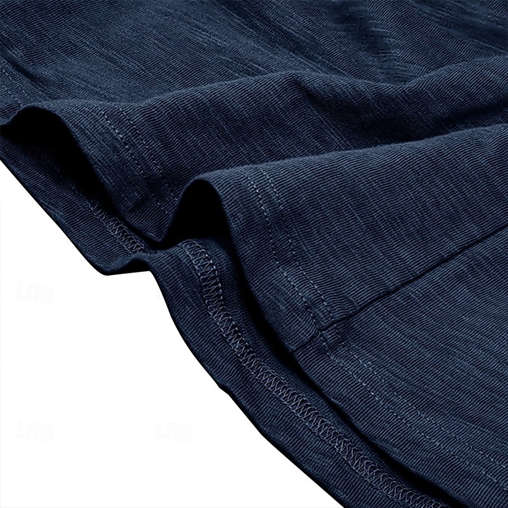 Bărbați Cămașă Henley Tee Top Tricou cu maneca lunga Manșon Lung Culoare solidă Modă Zilnic Nasturi Henley În aer liber Casual Vară Maro Închis Gri Închis Roșu Închis Tricou Henley 2025 - $23.99 –P5