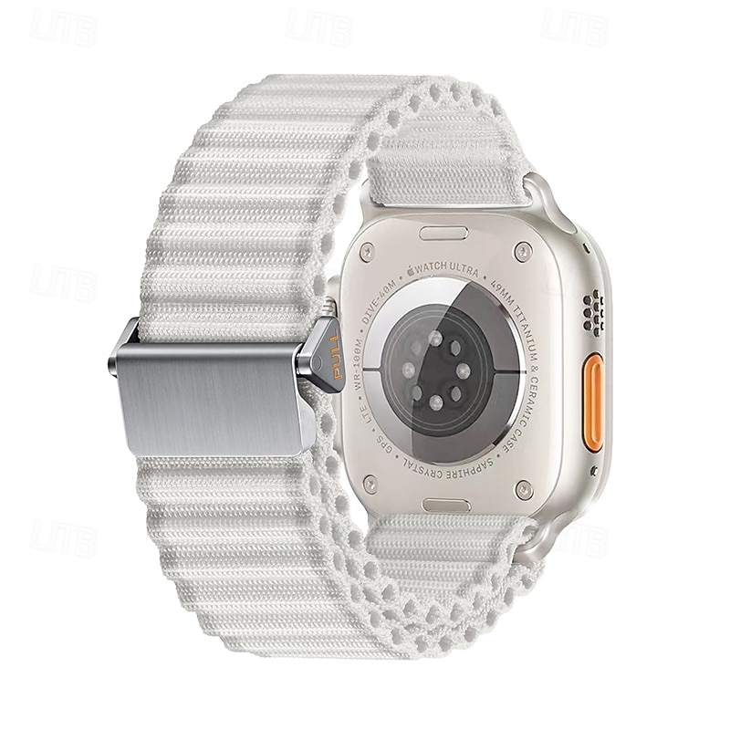 Corda intrecciata fatta a mano Compatibile con Cinturino dell'Apple Watch 38mm 40mm 41mm 42mm 44mm 45mm 49mm Intrecciato Chiusura in metallo Regolabili Nylon Cinturino di ricambio per iwatch Ultra 2 del 2025 a $17.99 –P5