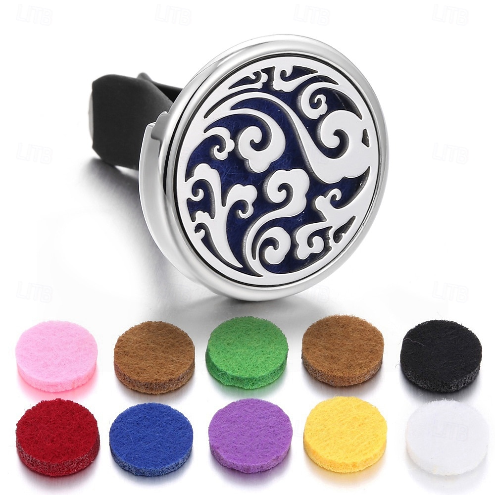 Refillable Car Air Freshener Perfume Diffuser Clip Auto Air Vent Car Interior Accessories Car Aromatherapy Diffuser with 10pcs Pads 2025 - $15.99 –P7