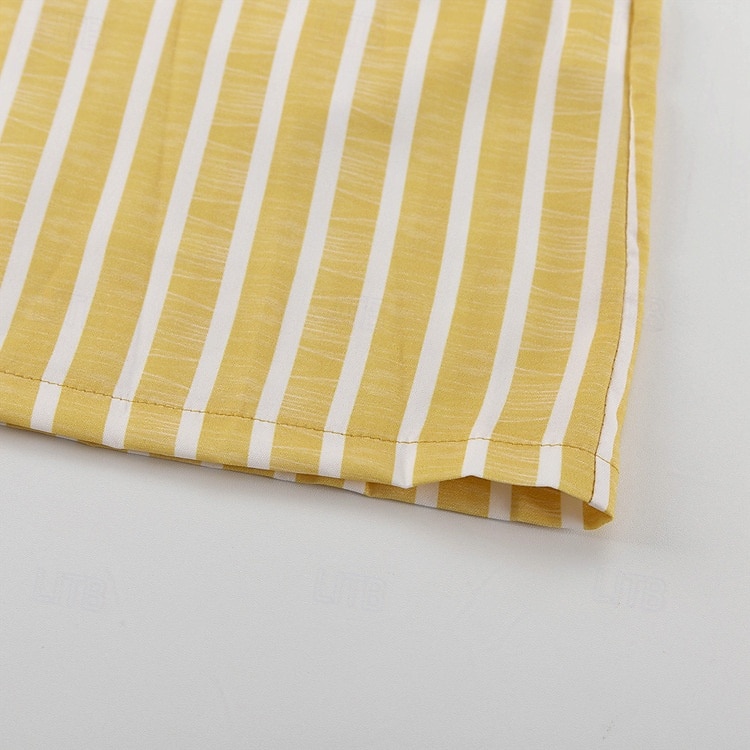 camicie stampate da donna&amp;abiti da notte - abiti da casa a righe in poliestere del 2025 a $43.99 –P12