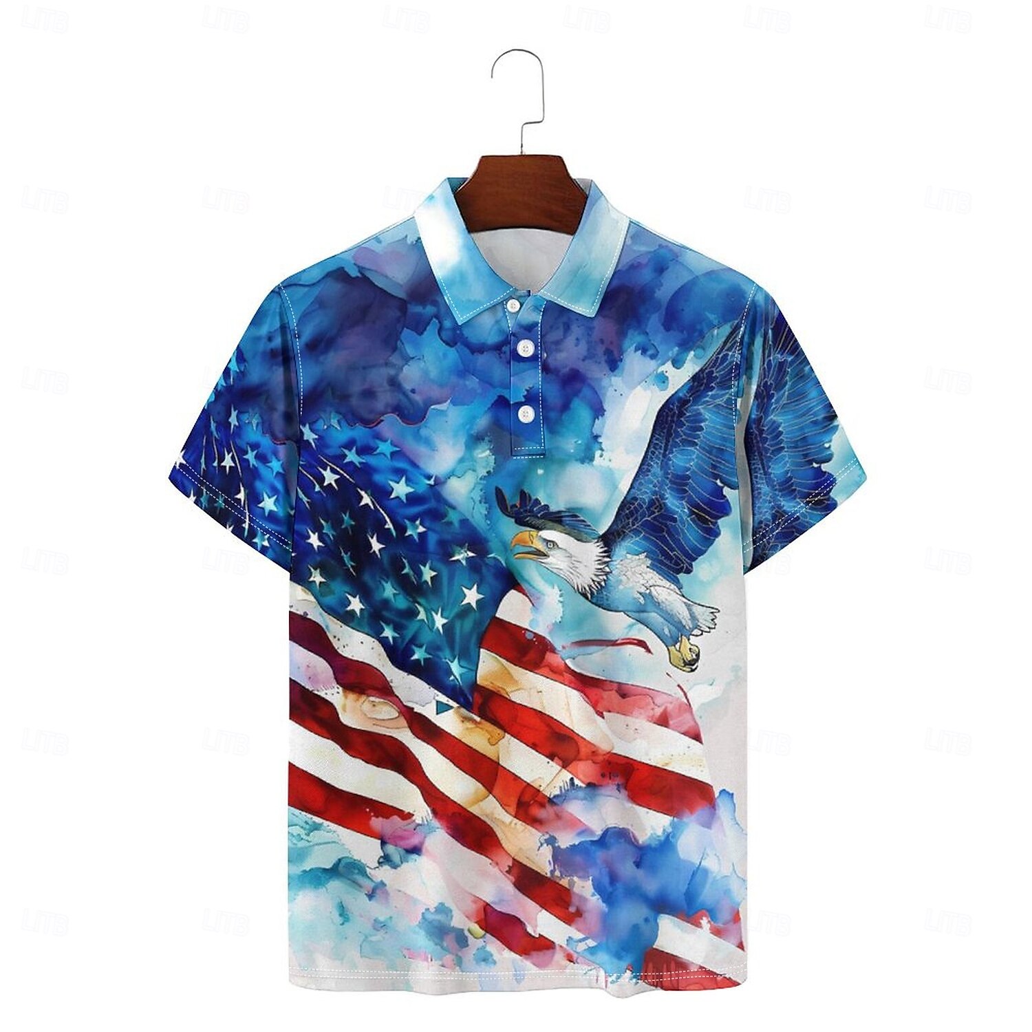 Herren Veteranen Patriotisch Kurzarm Polo-Shirts Lässig Alltagskleidung Frühling & Sommer Weiß 2025 - $22.99 –P3