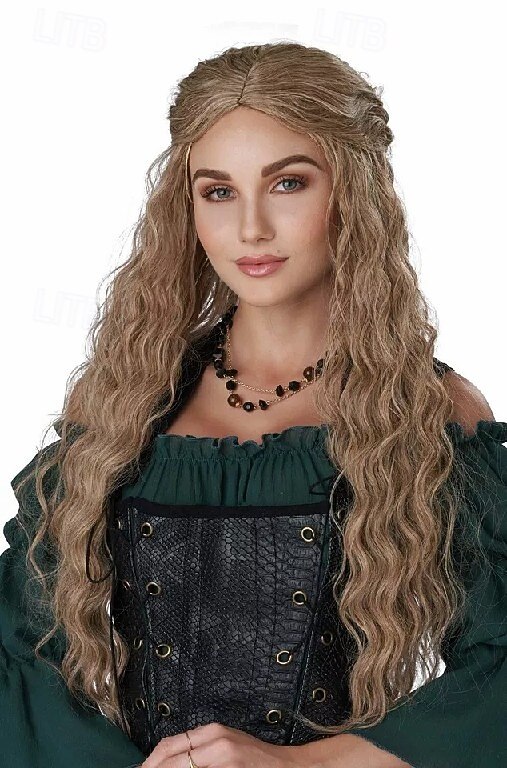 középkori reneszánsz leánykori paróka halloween cosplay party paróka 2025 - $17.99 –P1