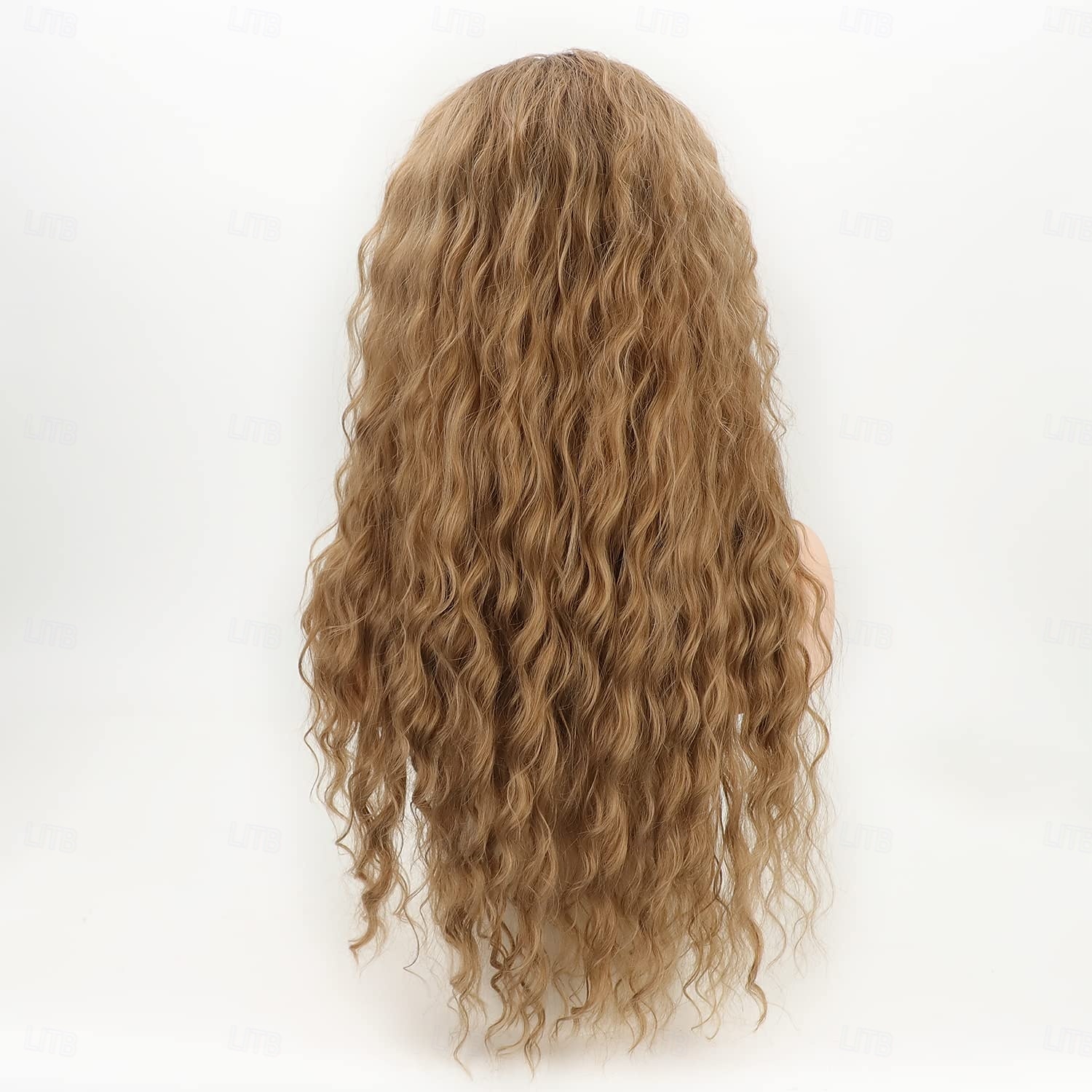 perruque longue bouclée ondulée pour femme marron avec reflets perruque bouclée cheveux ondulés lâches perruque synthétique sans colle résistante à la chaleur pour une utilisation quotidienne en de 2025 ? $20.99 –P7