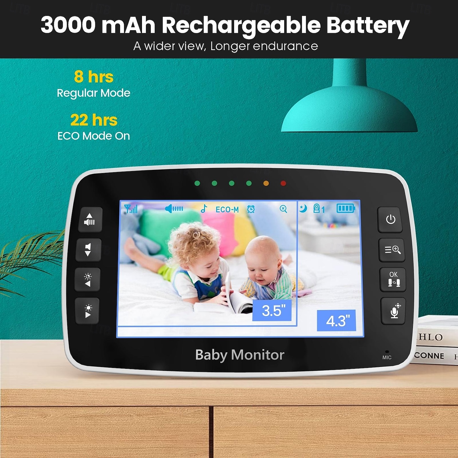 4.3 Inch Video Baby Monitor With Camera PTZ Zoom Babyphone Cam Security Protection Surveillance Cameras 2025 - $119.99 –P2
