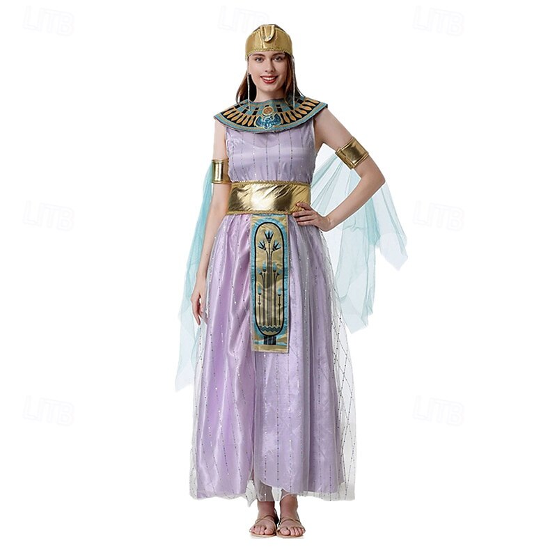 Cleopatra Halloween Maskerade Voksne Dame Karneval Ytelse Halloween Enkle Halloween-kostymer Kle deg opp 2025 - $52.99 –P4