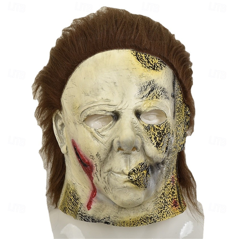 Michael Myers Gyilkos Halloween Maszk Teljes fej Mindszentek napja Ijesztő jelmez Felnőttek Férfi Mindszentek napja Farsang Teljesítmény Parti Egyszerű Halloween jelmezek Kiöltözik 2025 - $24.99 –P5