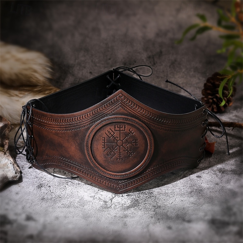 Punk y gótico Medieval Renacimiento Cinturón Vikingo Hombre Mujer Unisexo Vikingo Víspera de Todos los Santos Carnaval Mascarada Feria del Renacimiento LARP Feria Ren Adulto Cinturón Todas las 2025 - $29.99 –P1