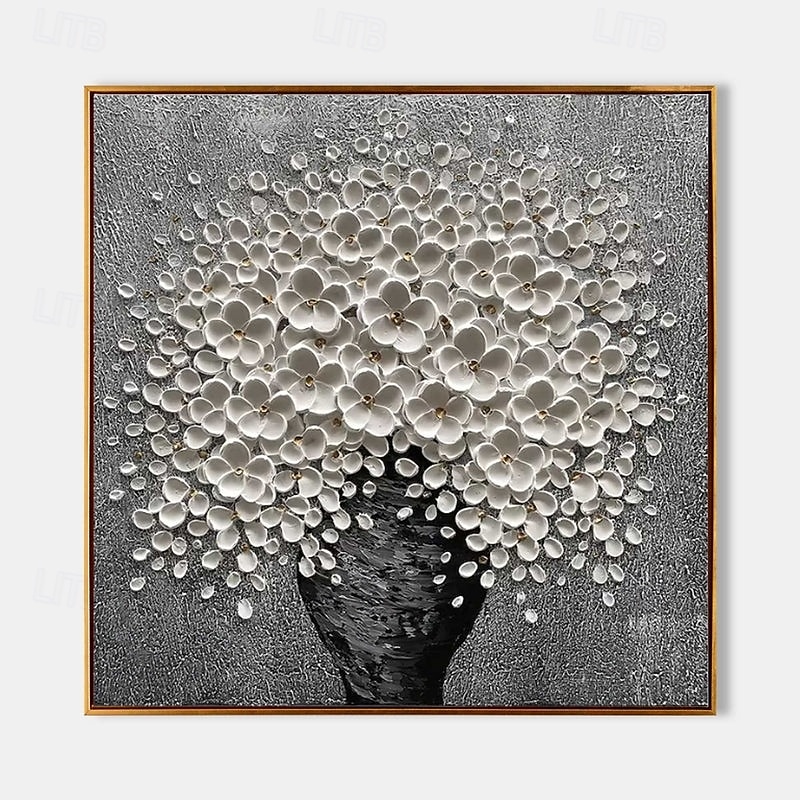 peinture à l'huile abstraite peinte à la main sur une fleur, peinture à l'huile abstraite faite à la main sur un arbre en fleurs, arbre coloré en fleurs sur toile, œuvre d'art florale faite à la main, de 2025 ? $116.99 –P3