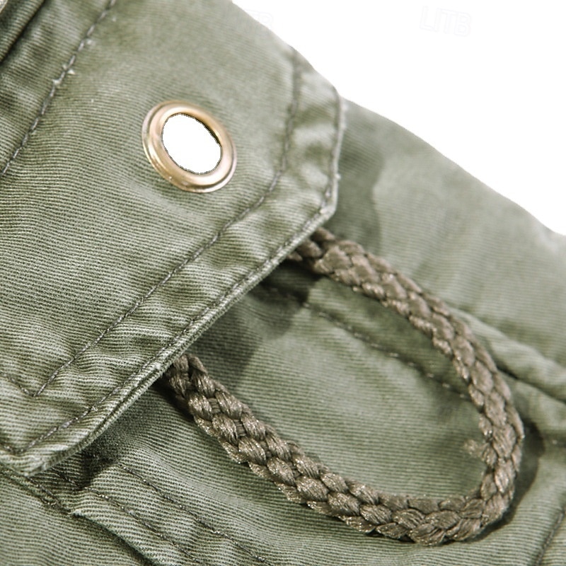 Męskie Spodnie cargo Spodnie taktyczne Spodnie Guziki Multi Pocket Równina Zdatny do noszenia Na zewnątrz Codzienny Kemping i wycieczki Moda Klasyczny Zielony trawiasty Czarny 2025 - $39.99 –P10