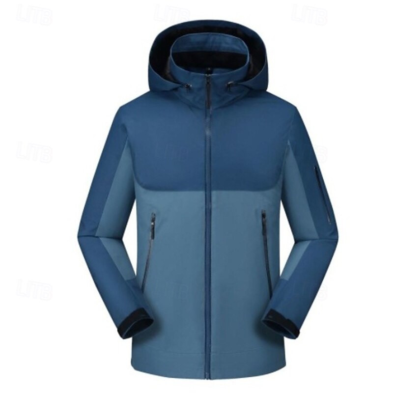 Homens Jaqueta Softshell Jaqueta de Trilha Ao ar livre Bloco de cor Prova-de-Água A Prova de Vento Respirável Jaqueta leve Jaqueta corta-vento Viajar Preto Branco Azul Laranja Verde de 2025 por $44.79 –P13