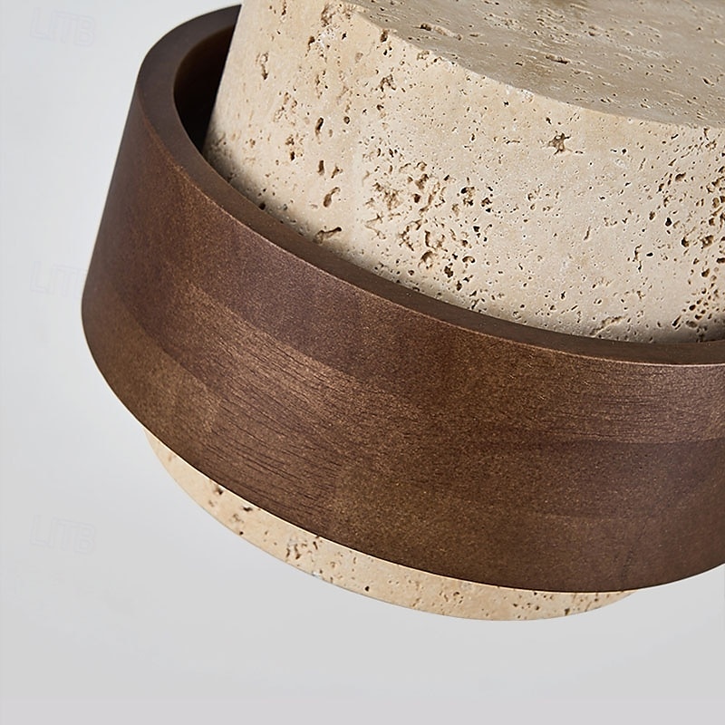 led hanglamp warm wit 1/2/3/4-lichts postmodernisme creatief hout steen slaapkamer nachtkastje licht e27 restaurant tv achtergrond muur hanglamp armaturen 85-265v 2026 - $129.99 –P8