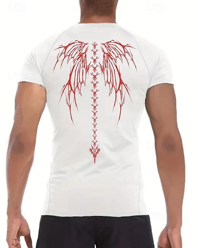 Per uomo Maglia a compressione Maglia atletica Maglietta da Palestra Maglietta Fitness Manica Corta Maglietta Casuale Athleisure Grafico Asciugatura Rapida Alta elasticità Compressione Traspirante del 2025 a $15.49 –P9