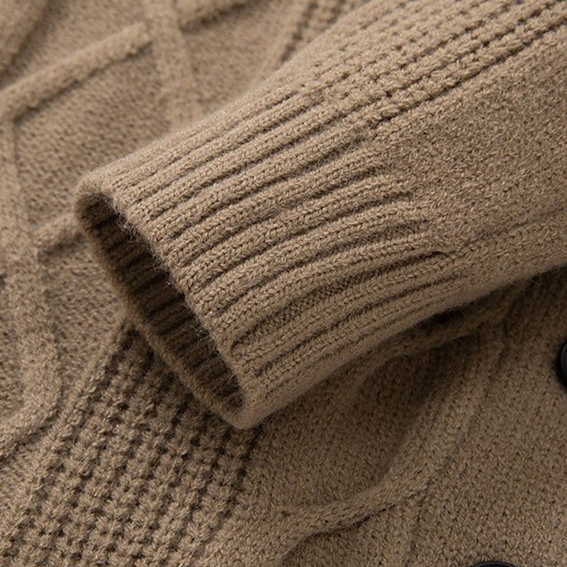 Herren Strickjacke Kurzer Pullover Zip Pullover Reißverschluss Strickpullover Gerippt Stricken Standard Knopf hoch Tasche Glatt Schalrevers Modisch Klassisch Freizeitskleidung Verabredung Bekleidung 2025 - $37.99 –P9
