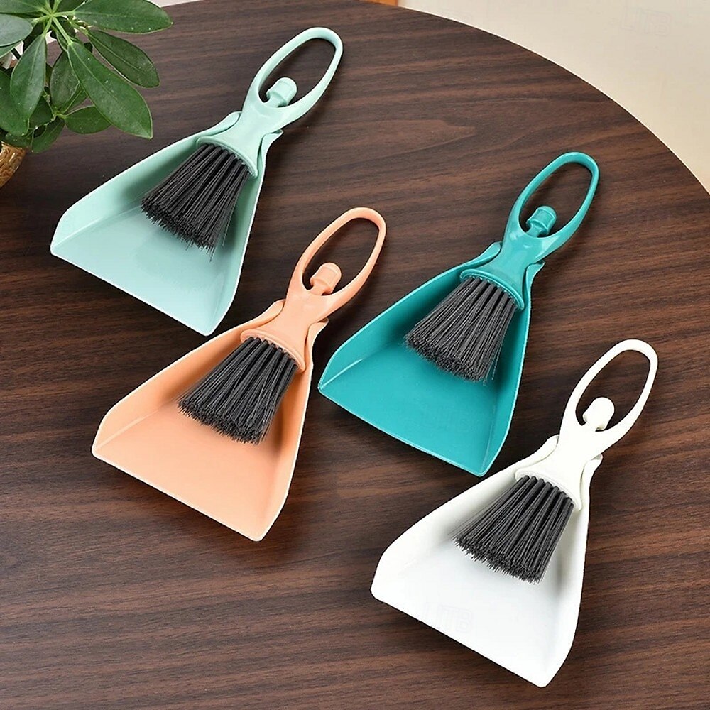 mini balai &Ensemble pelle à poussière – brosse de nettoyage de bureau pour clavier, tiroirs, coins &petits espaces, outil de nettoyage ménager de 2025 ? $6.49 –P1