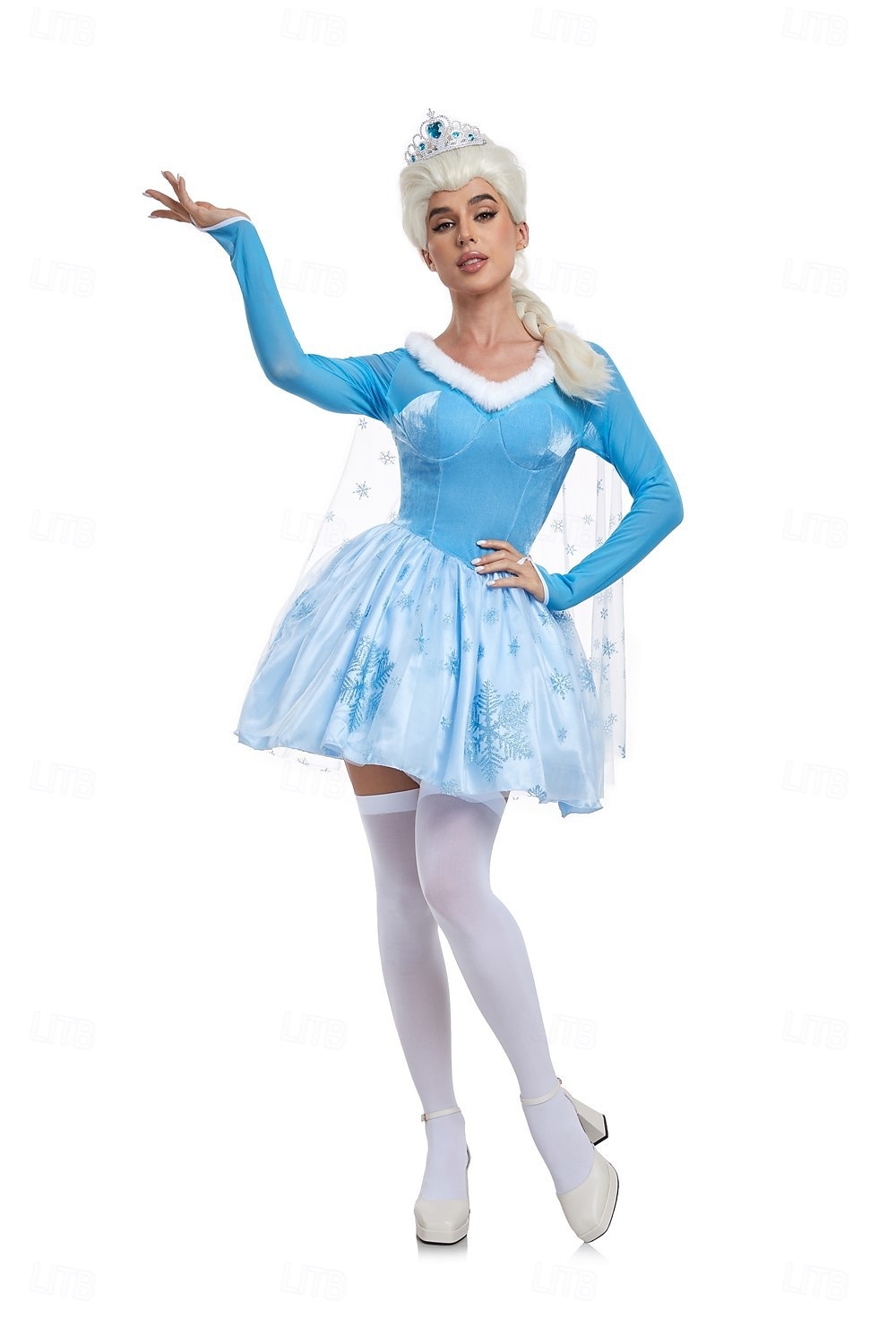 Frozen Satu Prinsessa Elsa Mekot Asu Seksikäs puku Pukeutua Elokuva-cosplay for Naisten Aikuiset Naamiaiset Tyttöjen polttarit 2025 - $48.99 –P2