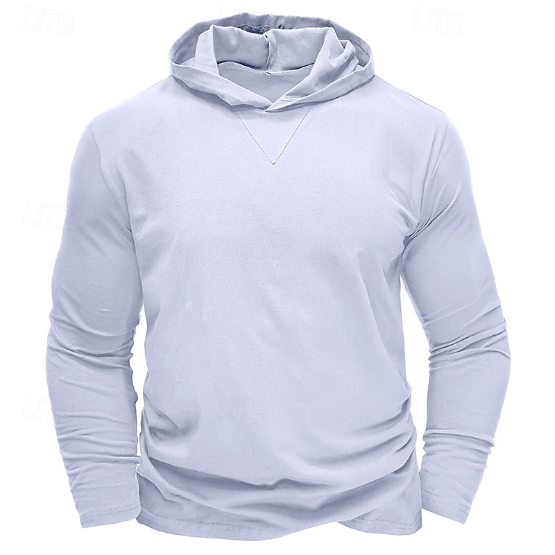 Hombre Sudadera Negro Blanco Verde Ejército Azul Real Caqui Con Capucha Plano Deporte Diario Festivos Algodón Ropa de calle Básico Casual Primavera & Otoño Ropa Sudaderas con capucha Sudaderas 2025 - $23.99 –P17