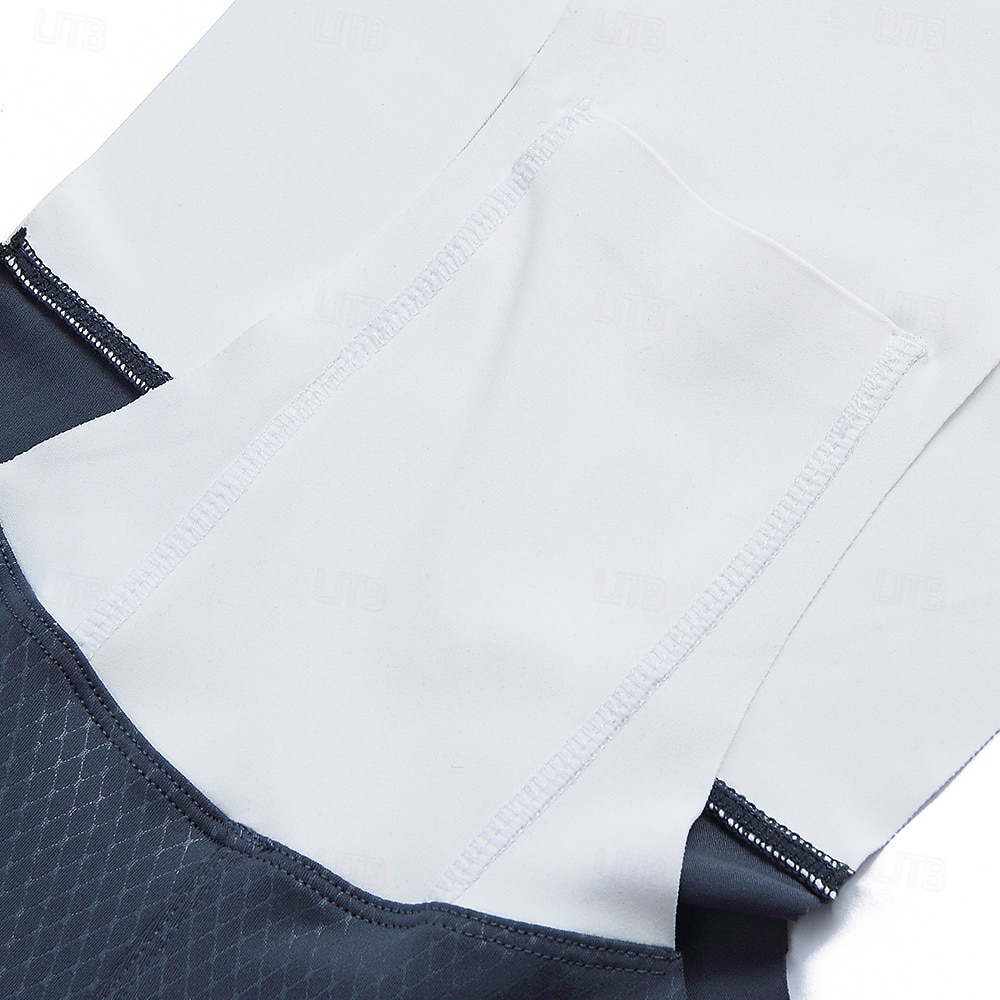 Wosawe Frühling/Sommer Herren Fahrrad Radhose Trägerhose Einteiliges Cropped-Hose mit hochelastischem Schwamm Sattelrücken be195 2025 - $53.59 –P10