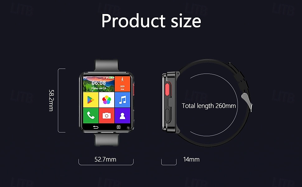 New S998 4G Smart Watch Android 11.0  MTK6739 Quad Core 3GB/32GB 2.64 HD Large Screen Smartwatch 5.0MP Dual Camera 1200mAh Google Play IP67 Android Smartwatch 2025 - $178.99 –P14