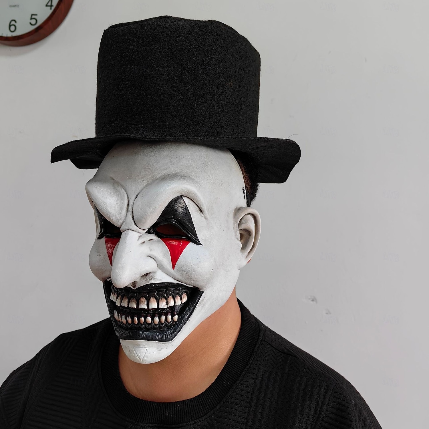 Halloween Der Narr Karnevalsmaske Maske Haloween Figuren Erwachsene Herren Damen Unisex Grusel Gruseliges Kostüm Halloween Karneval Einfaches Karnevalskostüm 2025 - $25.99 –P2