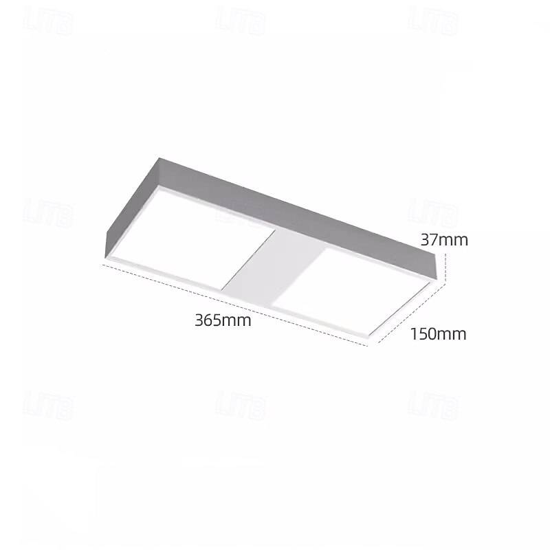 LED Ceiling Lights Stepless Dimming 28/36.5cm 2-Light Contemporary Modern Flush Mount Ceiling Light Aluminum 20W Square Flat Modern Ceiling Lamp for Bedroom Kitchen Laundry 110-240V ONLY DIMMABLE WITH REMOTE CONTROL 2025 - $79.99 –P7