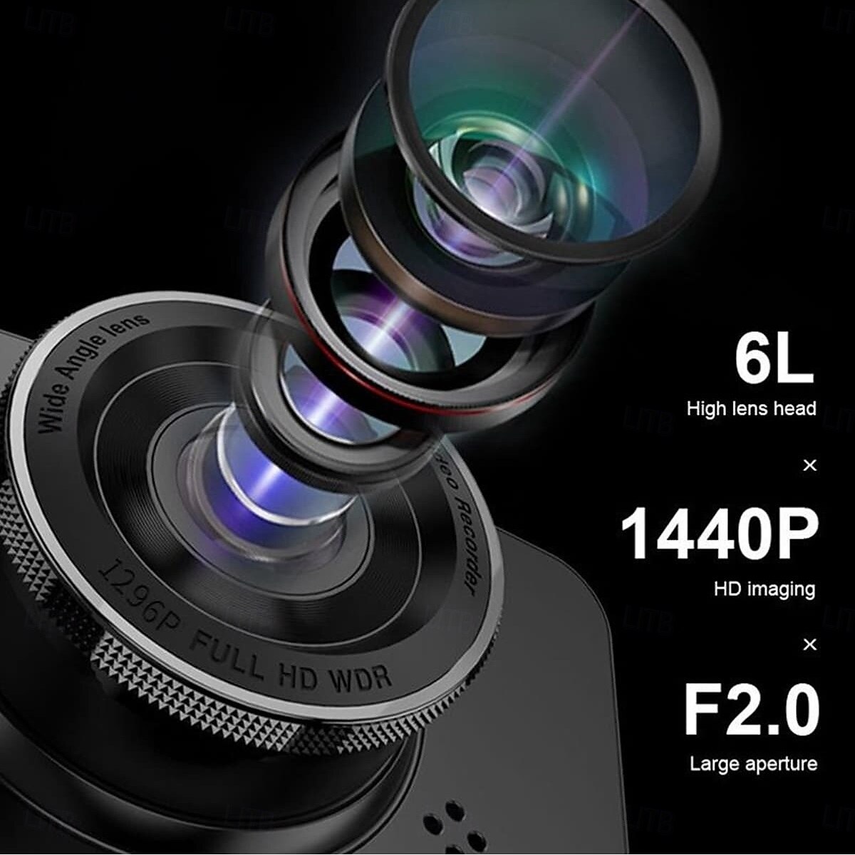 T675+ 1080p Новый дизайн / HD / с задней камерой Автомобильный видеорегистратор 170° Широкий угол 3 дюймовый IPS Капюшон с Ночное видение / G-Sensor / Режим парковки Автомобильный рекордер 2025 - $48.99 –P2
