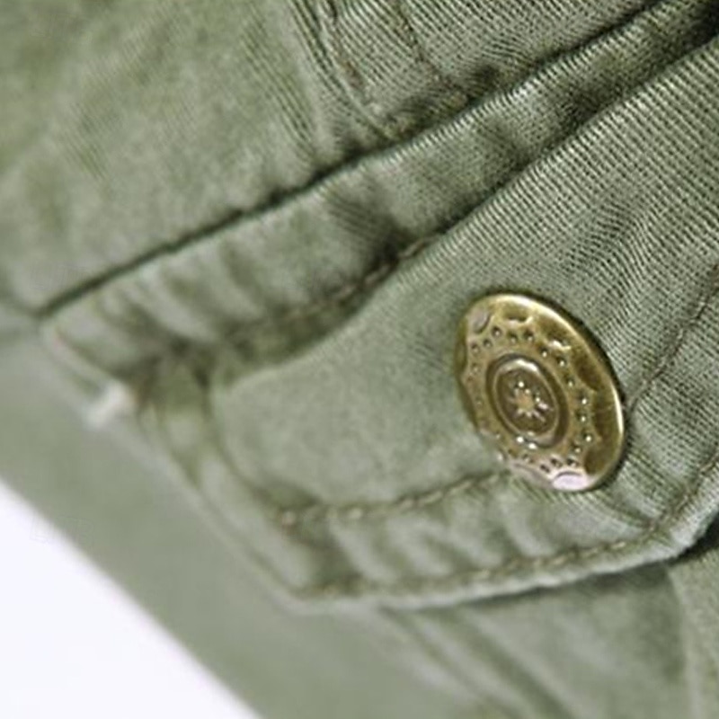 Per uomo Pantaloni cargo Pantaloni tattici Pantaloni Bottoni Multi tasca Liscio Indossabile Esterno Giornaliero Campeggio e hiking Di tendenza Classico Verde militare Verde primavera del 2025 a $40.99 –P12