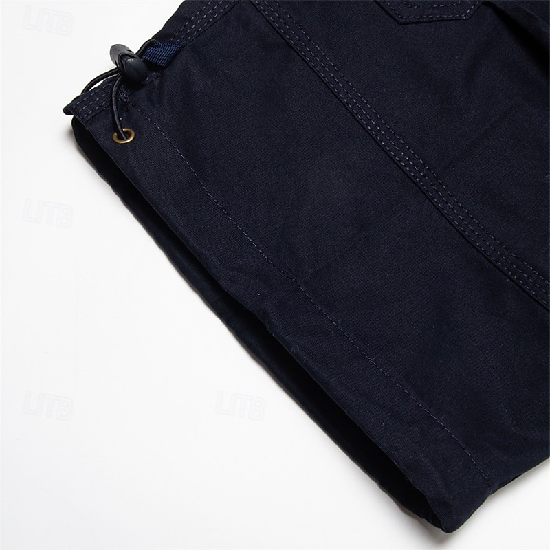 Męskie Spodnie cargo Spodnie robocze Przyciąć Multi Pocket Równina Moro Komfort Oddychający Długość do łydki Codzienny Streetwear Sport Moda Kurkuma Czarny Średnio elastyczny 2025 - $25.99 –P7