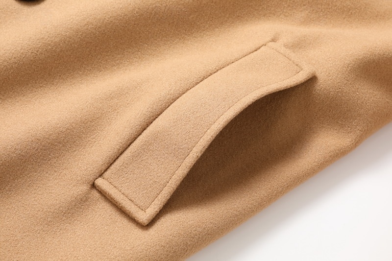 Herr Vinterkappa Peacoat Trenchcoat Utomhus Dagliga kläder Höst vinter 95% polyester 5% bomull Ytterkläder Kläder Mode Streetwear Slät Kavajslag Dubbelknäppt 2025 - $47.99 –P16