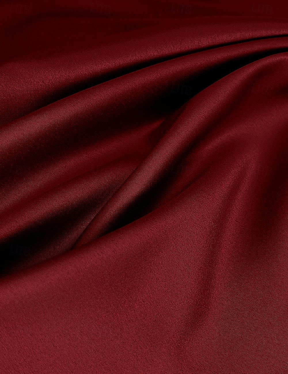 Röd A-Linje Vintage Broderad Kvällsklänning Elegant Klänning Tuxedoklänning Formell Golvlängd 3/4 Längd Ärmar Skjortkrage Siden med Applikationer 2025 2025 - $142.99 –P3