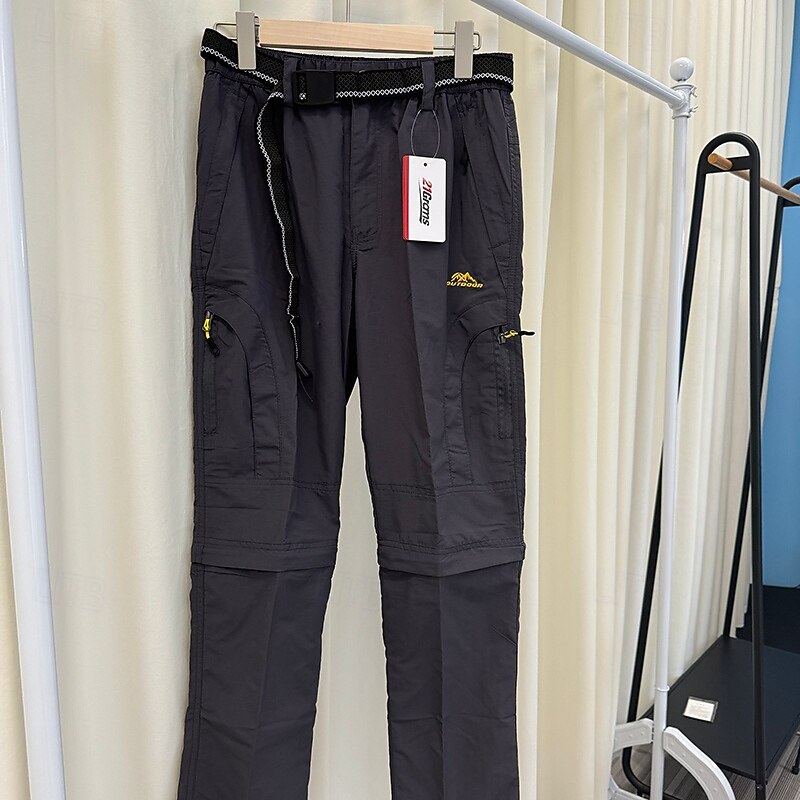 Homme Pantalons de Chasse Pantalon de randonnée Pantalons d'Extérieur Poche à Fermeture Éclair Conception détachable Uni Imperméable Protection UV Extérieur Quotidien Vêtements de rue Sports Mode de 2025 ? $36.99 –P17