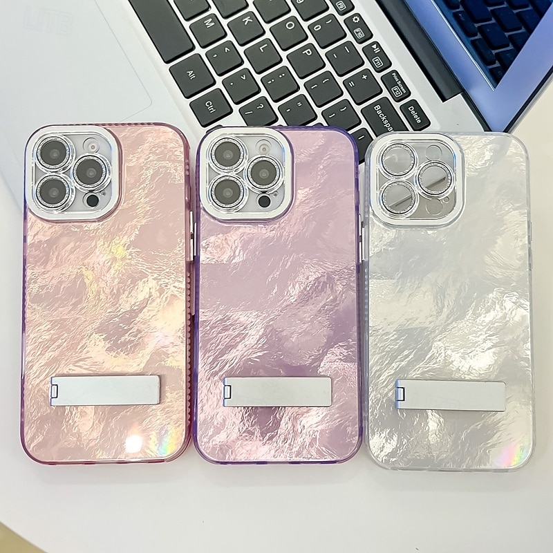 téléphone Coque Pour iPhone 16 Pro Max Plus iPhone 15 14 Pro Max Plus iPhone 13 Pro Max Coque Arriere Avec Support Protecteur d'objectif de caméra Antichoc Placage PC de 2025 ? $13.99 –P19