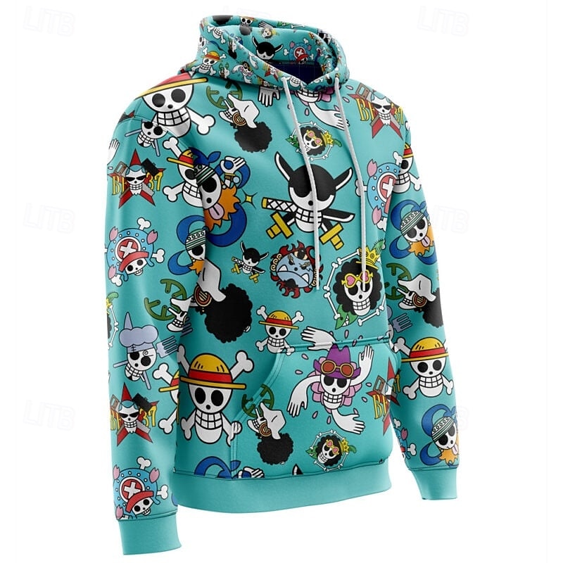 One Piece Monkey D.Rufy Ingranaggio di Rufy 5 Felpa con cappuccio Pullover Manga 3D Tasca frontale Grafica Per Da coppia Per uomo Per donna Per adulto Halloween Carnevale Mascherata Stampa 3D Feste del 2025 a $29.99 –P2