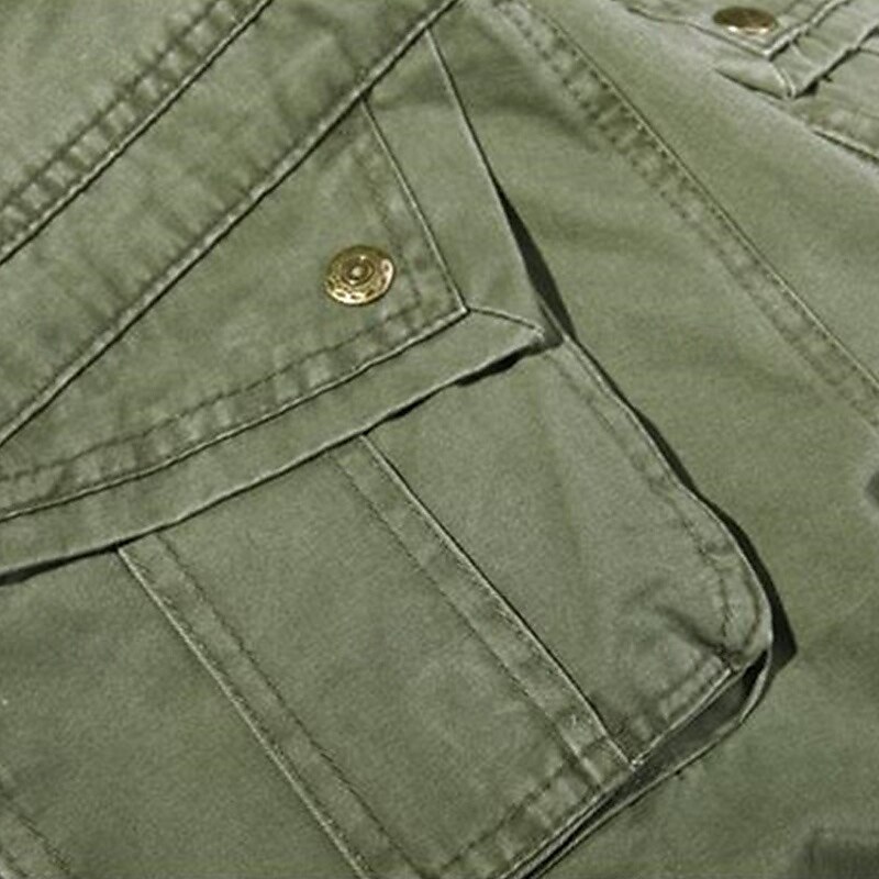 Per uomo Pantaloni cargo Pantaloni tattici Pantaloni Bottoni Multi tasca Liscio Indossabile Esterno Giornaliero Campeggio e hiking Di tendenza Classico Verde militare Verde primavera del 2025 a $40.99 –P9