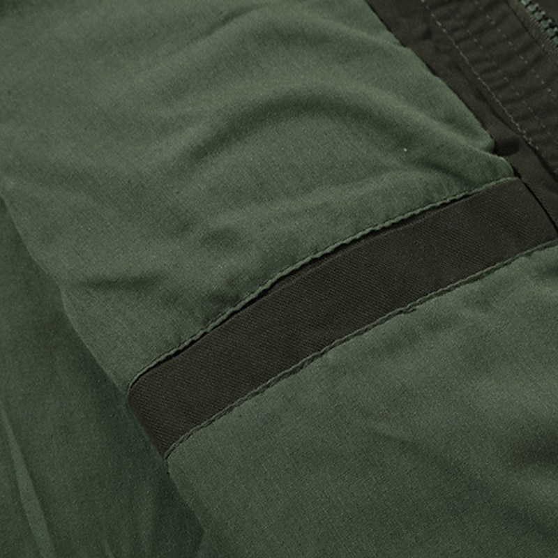 Herr Bomberjacka Vardaglig jacka Dagligen Semester Andningsfunktion Ficka Vår & Höst Slät Mode Klassisk Kavajslag Normal Svart Kaki Armégrön Jacka 2025 - $46.99 –P8