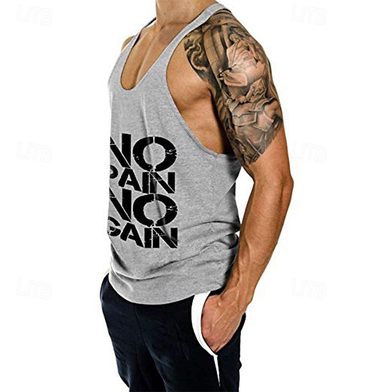 Men's Workout Tank Top Running Tank Top Gym Tank Top Sleeveless Vest / Gilet Casual Athleisure Breathable Quick Dry Soft Gym Workout Running Walking Sportswear Activewear Black White Yellow 2025 - $12.99 –P11