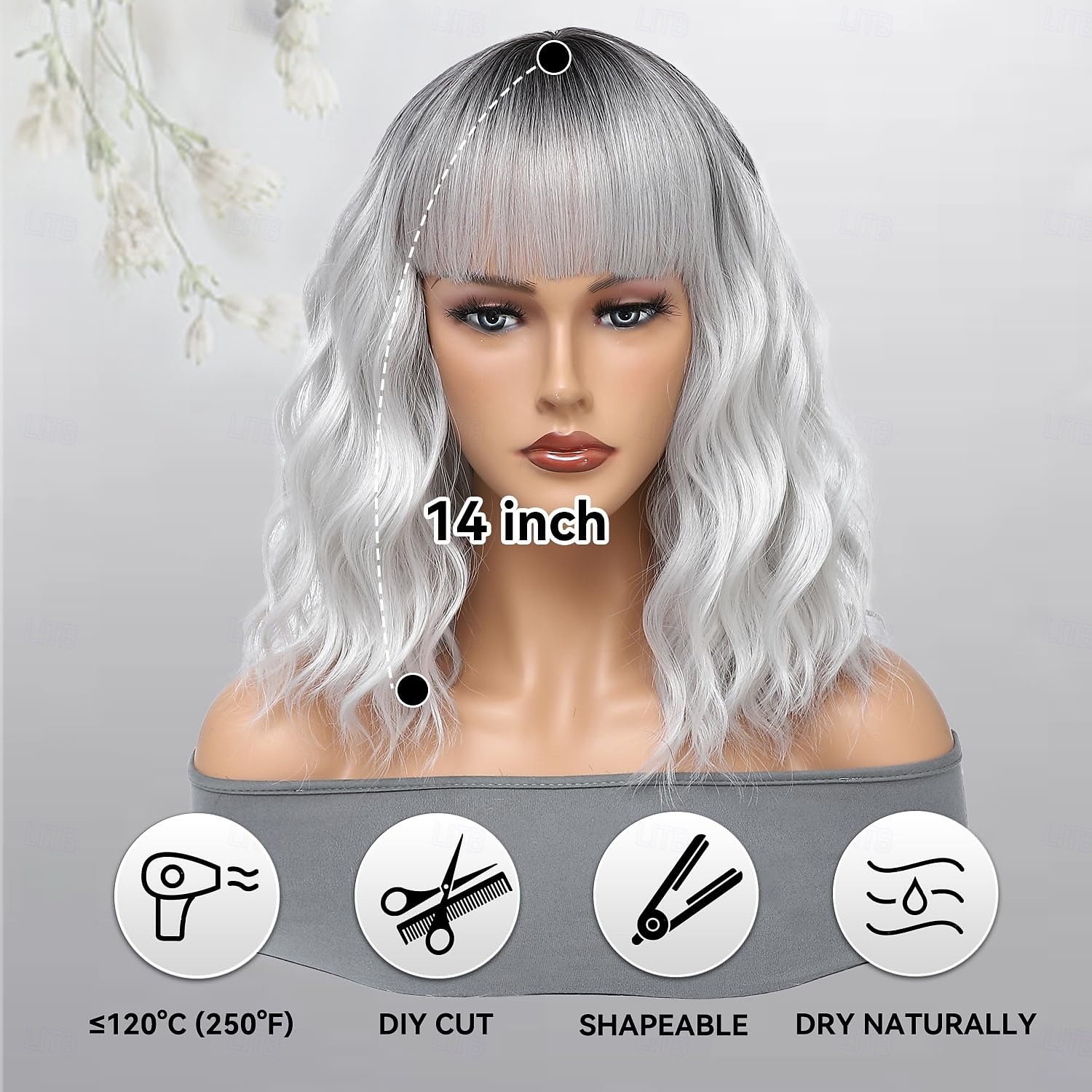 Short Bob Wig With Bangs for Women Bob Wig Loose Curly Synthetic Bob Wavy Wigs, Natural Looking Water Wave Bob Wig Shoulder Length Wigs 2026 - $18.99 –P6