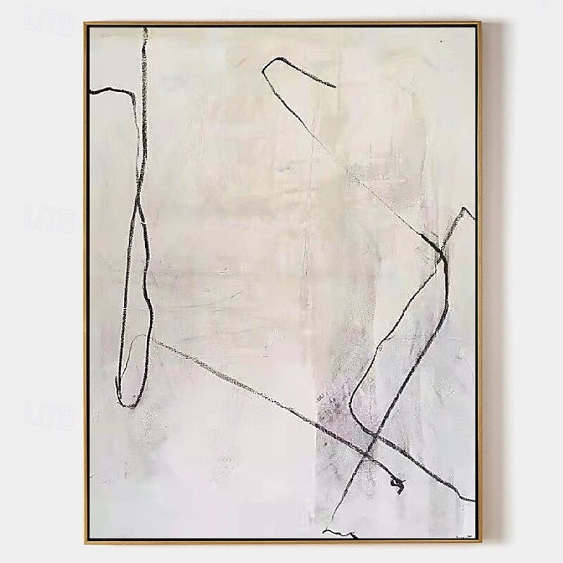 Large handmade  Milimalist Abstract Painting Handmade Black Gray Minimalist Painting On Canvas hand painted Textured Painting Abstract Art painting black Gray abstract art painting 2025 - $125.99 –P4