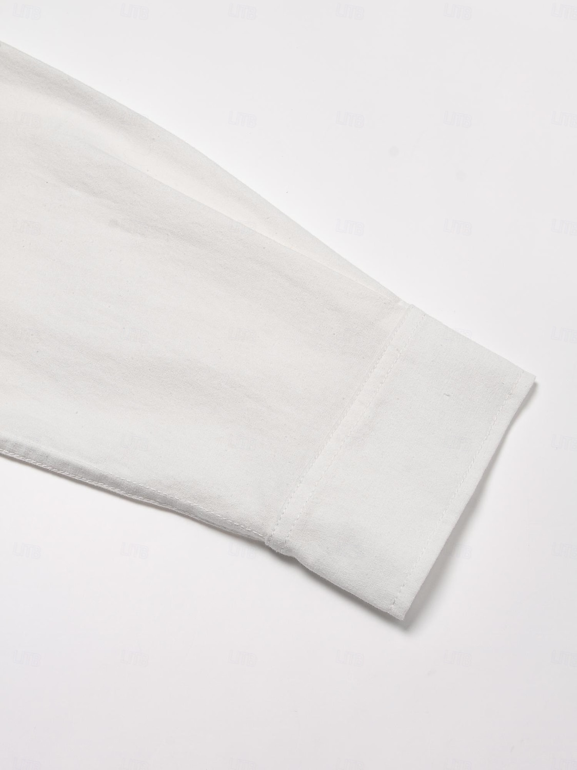 Homens Branco Manga Longa Gola Dobrada Verão Primavera & Outono Roupa de 2025 por $13.99 –P6