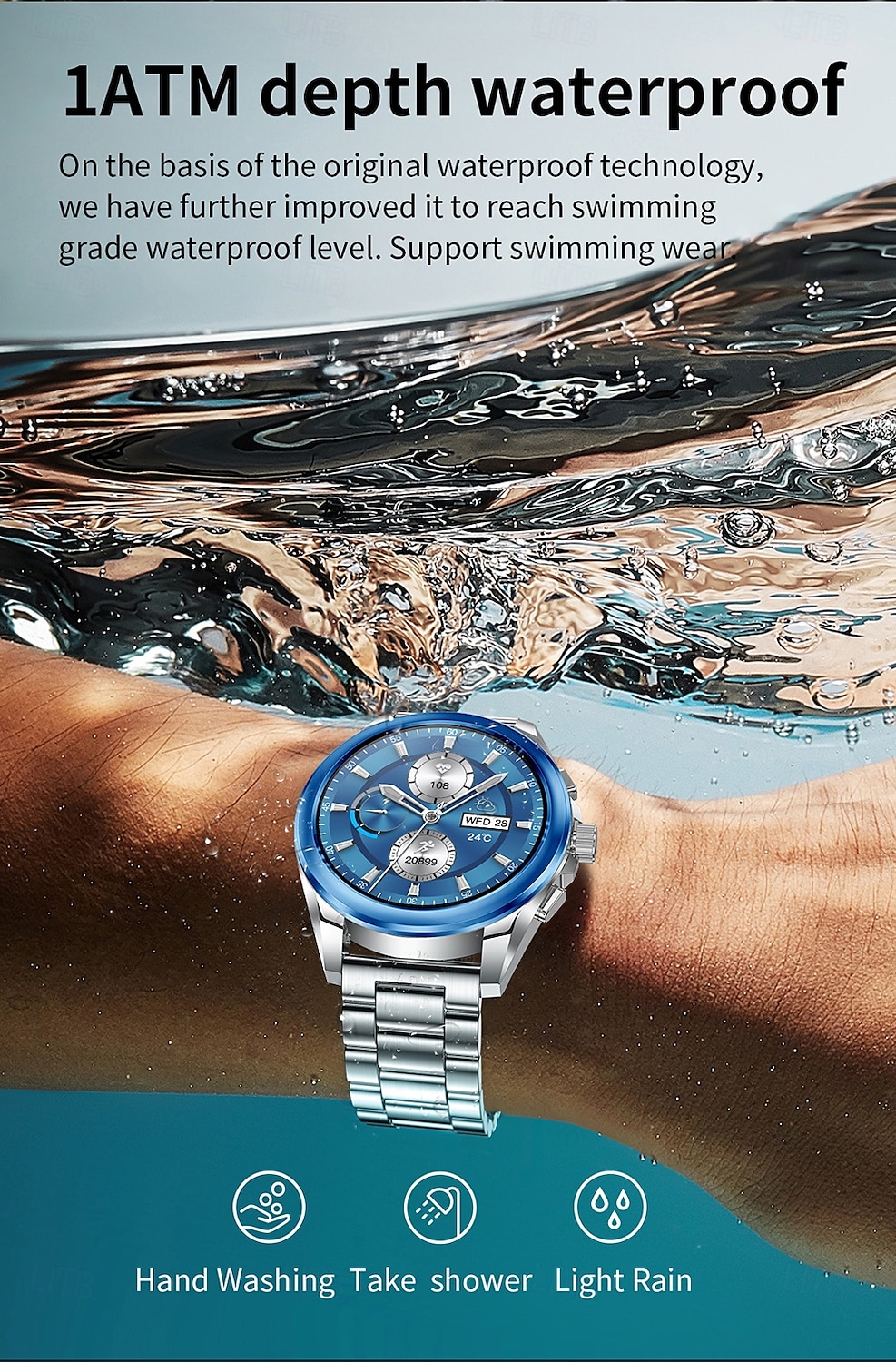 iMosi KC83 Smart Watch 1.43 inch Smartwatch Fitness Running Watch Bluetooth Pedometer Call Reminder Activity Tracker Compatible with Android iOS Women Men Hands-Free Calls Waterproof Media Control IP 2025 - $68.99 –P14