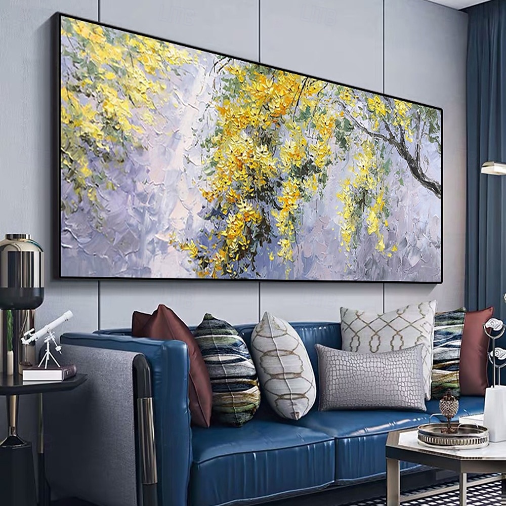 Mintura Handmade Tree Flowers Landscape Oil Paintings On Canvas Wall Art Decoration Modern Abstract Picture For Home Decor Rolled Frameless Unstretched Painting 2025 - $75.99 –P4