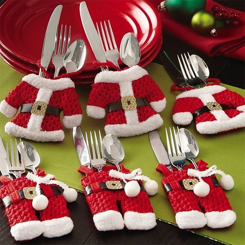 Decorazioni Natalizie Per Albero Da Scrivania – Set Di Ornamenti Rossi – Piccole Palline Per Ufficio E Casa