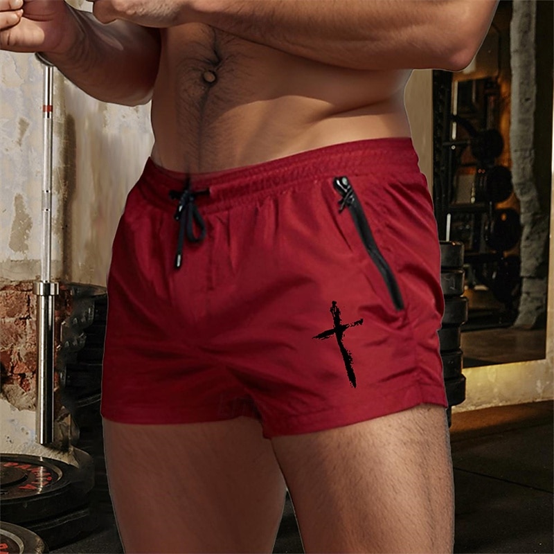 Муж. Шорты для бега Спортивные шорты Шорты для занятий в спортивном зале Сетка Карман Кулиска Эластичный пояс Шорты на открытом воздухе Для занятий спортом Атлетический 2025 - $17.99 –P3