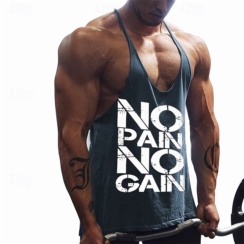 Men's Workout Tank Top Running Tank Top Gym Tank Top Sleeveless Vest / Gilet Casual Athleisure Breathable Quick Dry Soft Gym Workout Running Walking Sportswear Activewear Black White Yellow 2025 - $12.99 –P14